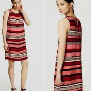Ann Taylor Striped Mod Shift Dress